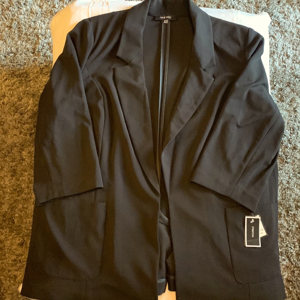 NWT Women’s Plus Nine West black Blazer